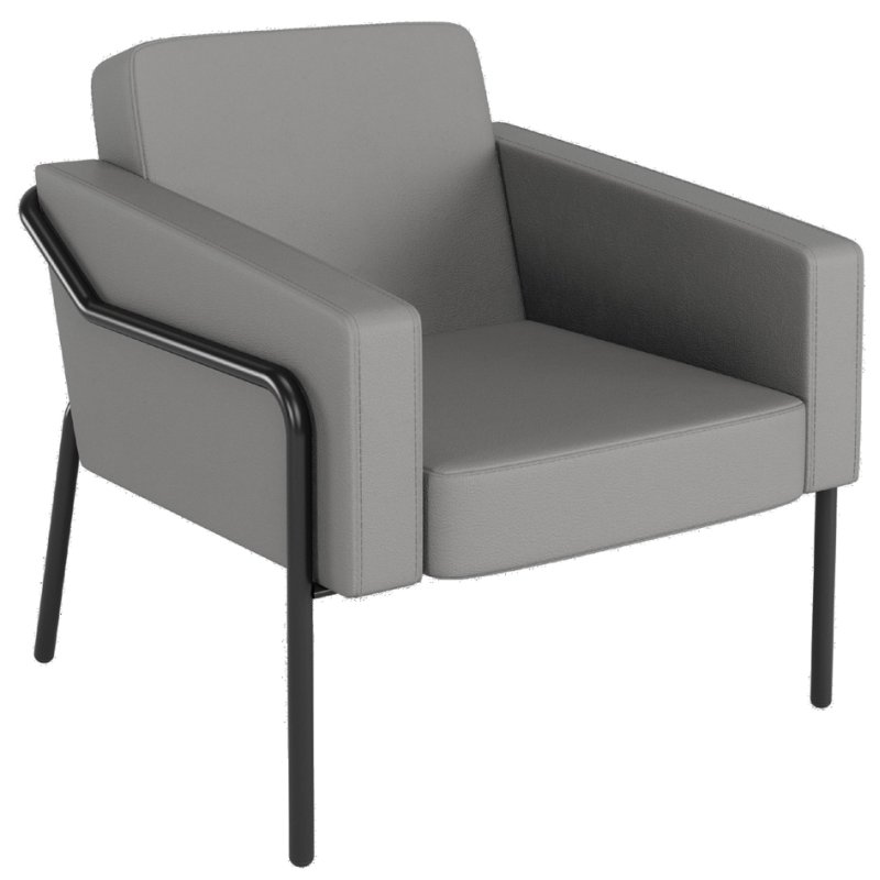 PAPERFLOW chaise visiteur MEDSO KLASSIK L, similicuir, rouge