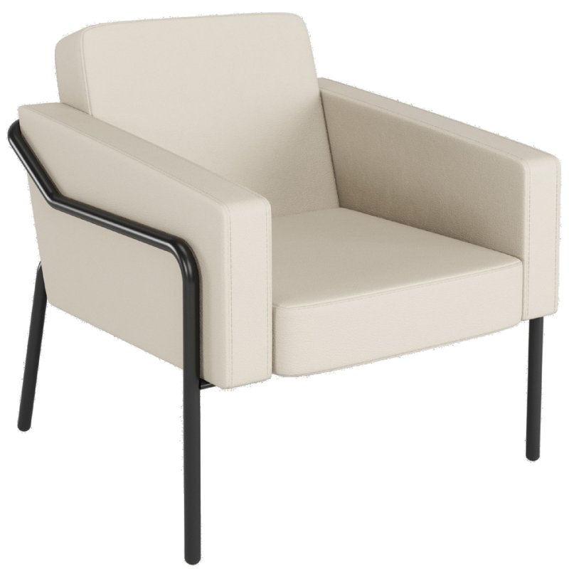 PAPERFLOW chaise visiteur MEDSO KLASSIK L, similicuir, rouge