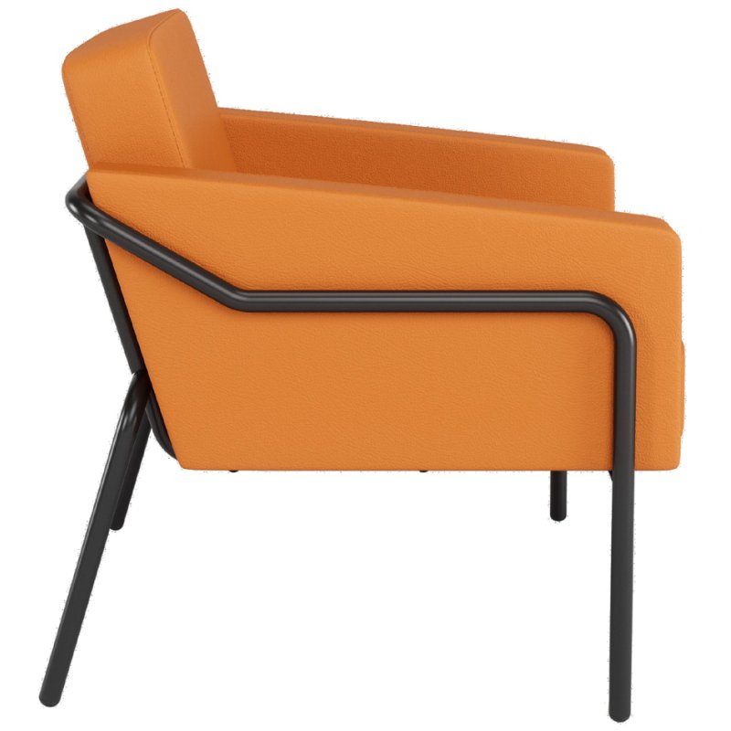 PAPERFLOW chaise visiteur MEDSO KLASSIK L, similicuir, rouge