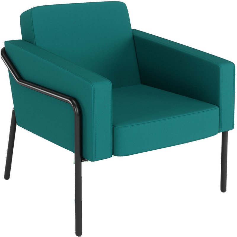 PAPERFLOW Medso Klassik L chaise d'extérieur, bleu, chaise visiteur