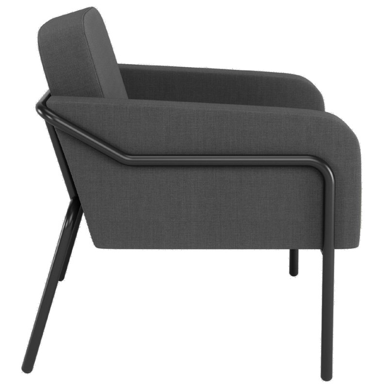PAPERFLOW chaise visiteur MEDSO RUND L, tissu, gris
