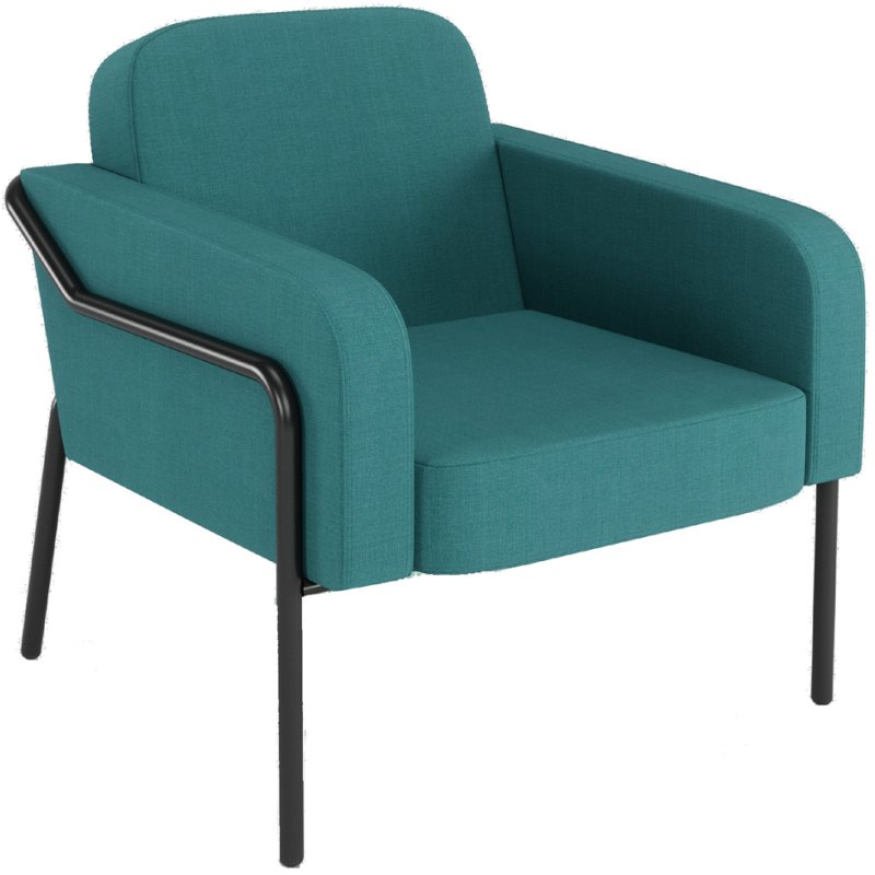 PAPERFLOW chaise visiteur MEDSO RUND L, tissu, gris