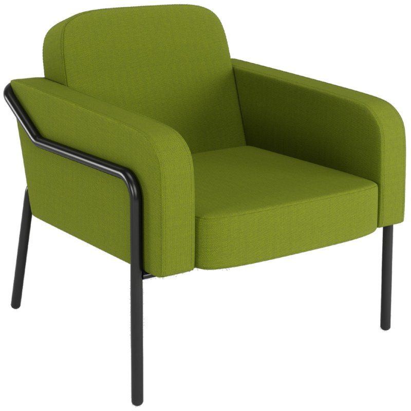 PAPERFLOW chaise visiteur MEDSO L rond, anthracite, outdoor, 120 kg capacité de charge