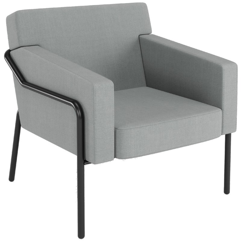 PAPERFLOW chaise visiteur MEDSO T L, tissu, jaune
