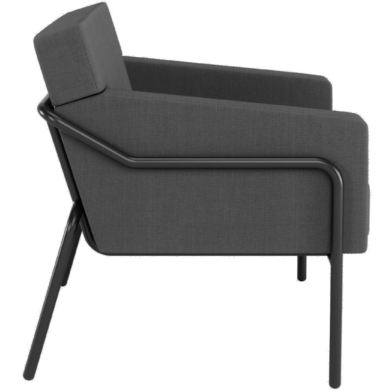 PAPERFLOW chaise visiteur MEDSO T L, tissu, jaune