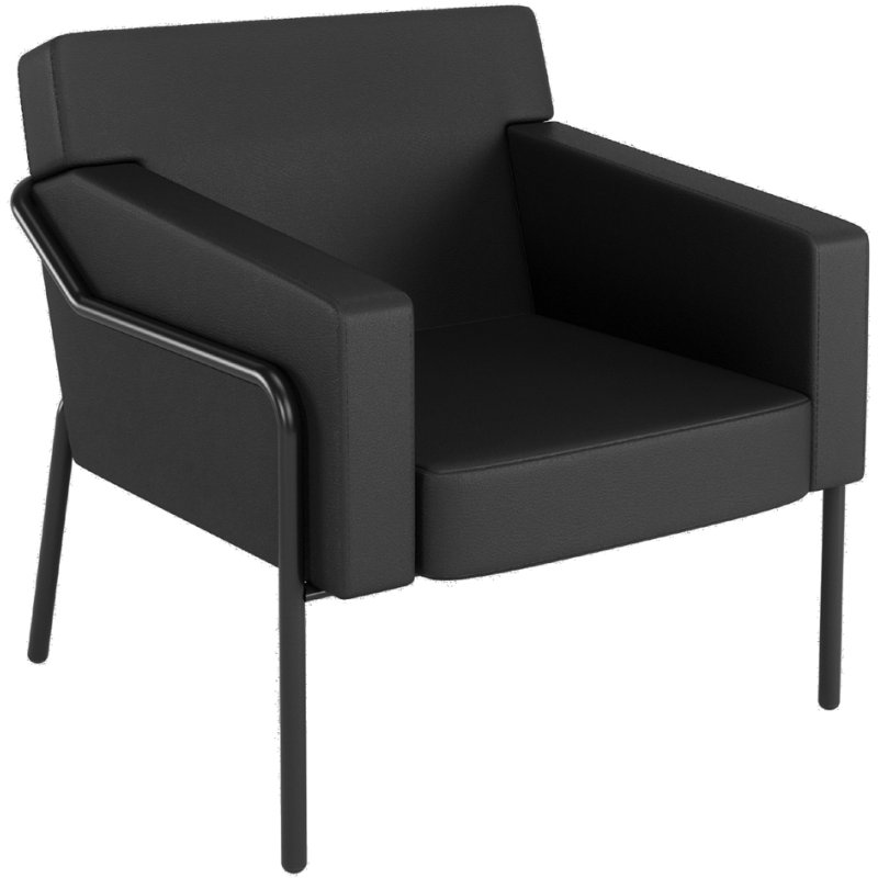 PAPERFLOW chaise visiteur MEDSO T L, simili-cuir, crème