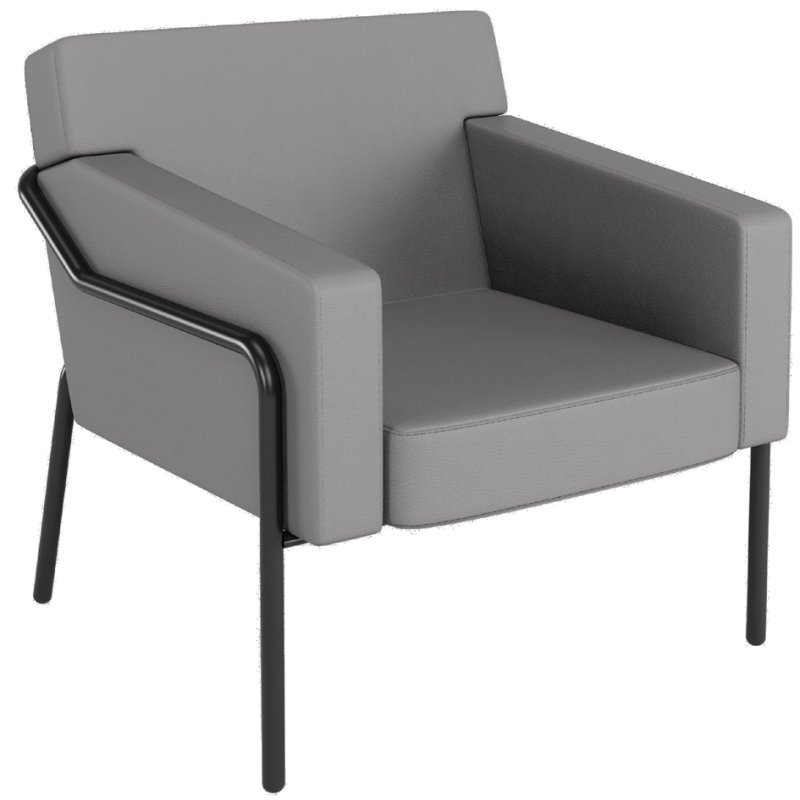 PAPERFLOW chaise visiteur MEDSO T L, simili-cuir, crème