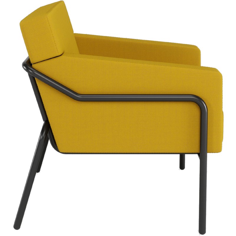 PAPERFLOW chaise visiteur outdoor MEDSO T L, jaune, capacité de charge 120 kg