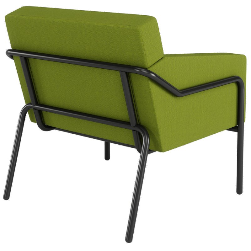 PAPERFLOW chaise visiteur outdoor MEDSO T L, jaune, capacité de charge 120 kg