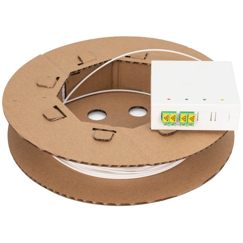 DIGITUS kit d'installation fibre optique, 4 conducteurs, LC/APC, 50 m