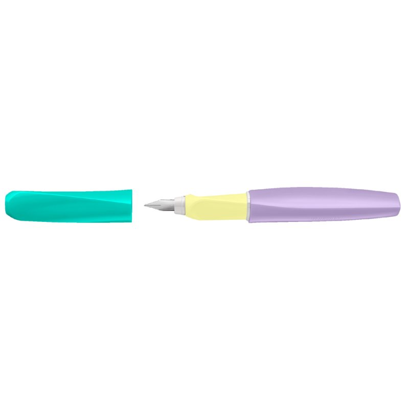 Pelikan Twist Color Blocking fountain pen, light, M nib, ergonomic