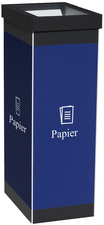 PAPERFLOW poubelle pour verre, blanc, 60 litres