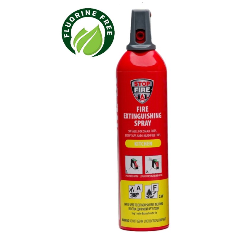 IWH REINOLD MAX kitchen fire extinguisher KITCHEN, red, 750 ml, fluorine-free extinguishing agent