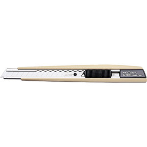 NT Cutter A-300 snijmes, beige kunststof, 9 mm mes, 3 vervangmessen