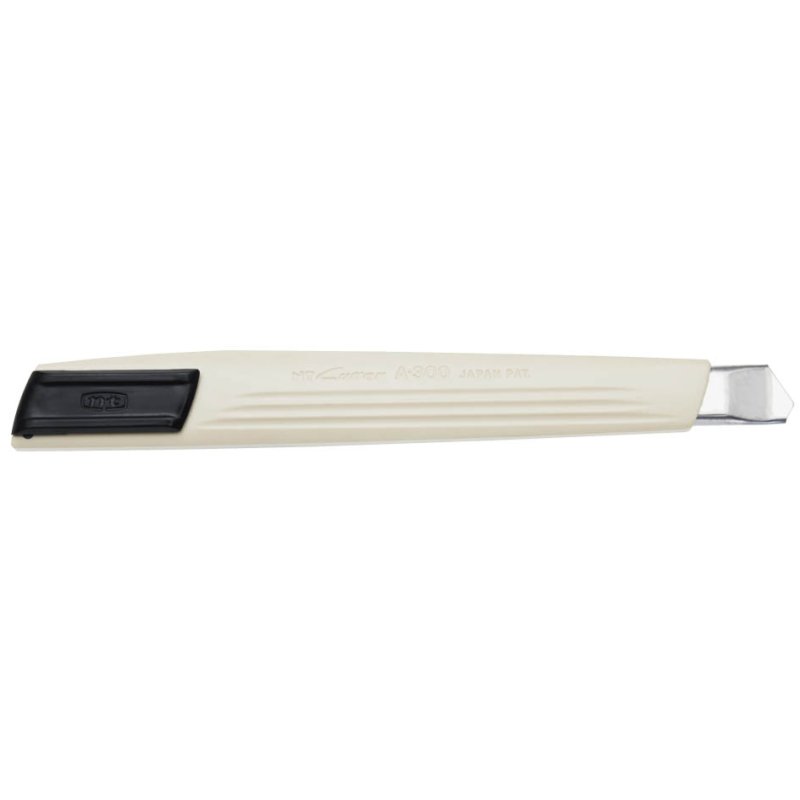 NT Cutter A-300 snijmes, beige kunststof, 9 mm mes, 3 vervangmessen