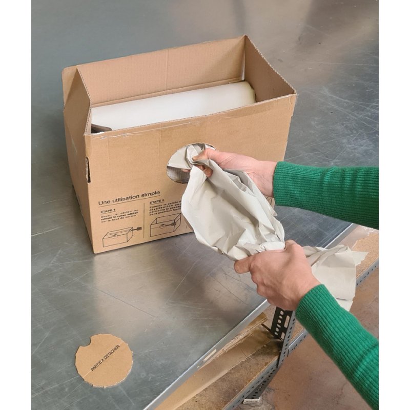 ELVE inpakpapier, wit, 380 mm × 360 m, recyclingpapier 70 g/m²