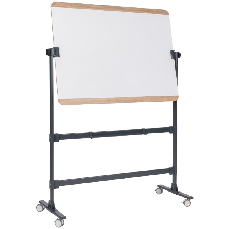 Bi-Office tableau blanc mobile Ace, magnétique, recto-verso, 1200×900 mm