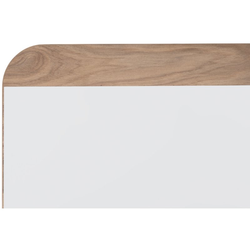 Bi-Office whiteboard, white, magnetic surface, wooden frame