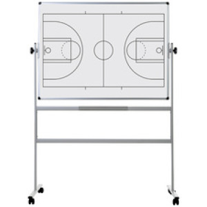 Bi-Office mobiel whiteboard basketbalveld, 1200×900 mm, magnetisch