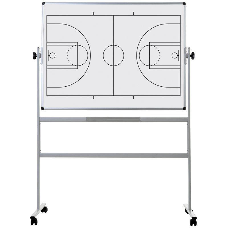 Bi-Office mobiel whiteboard basketbalveld, 1200×900 mm, magnetisch