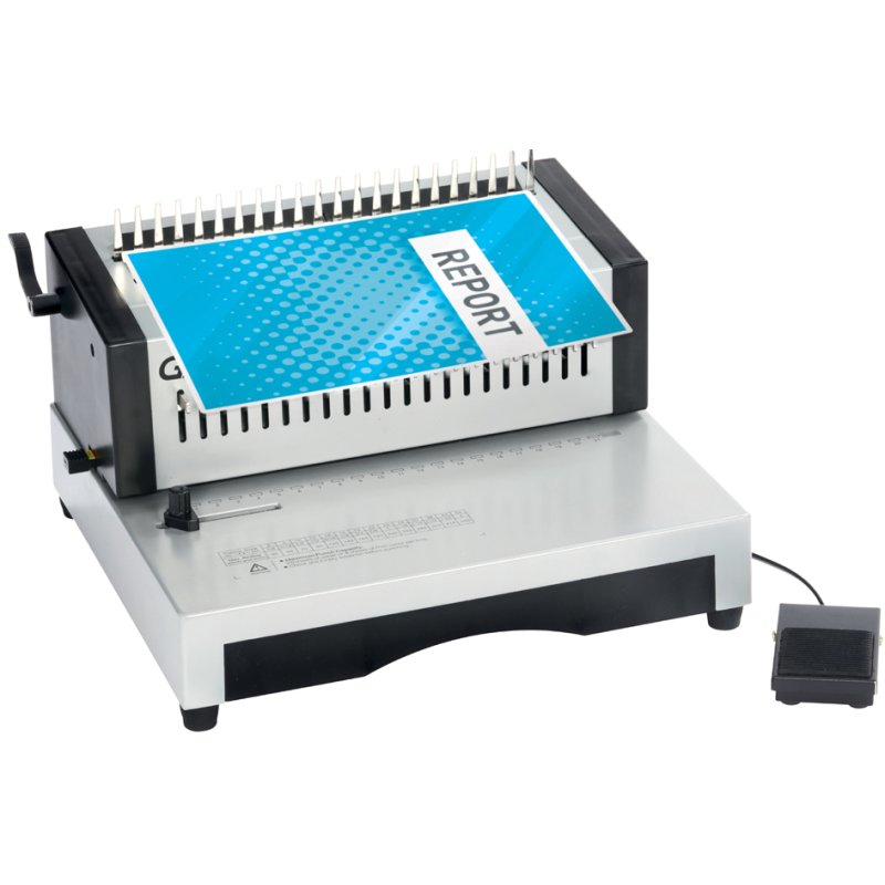 GBC CombBind CB25E Pro relieur électrique, argent, capacité de perforation 25 feuilles