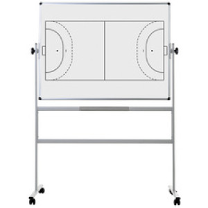 Bi-Office mobiel whiteboard handbalveld, 1200×900 mm, magnetisch