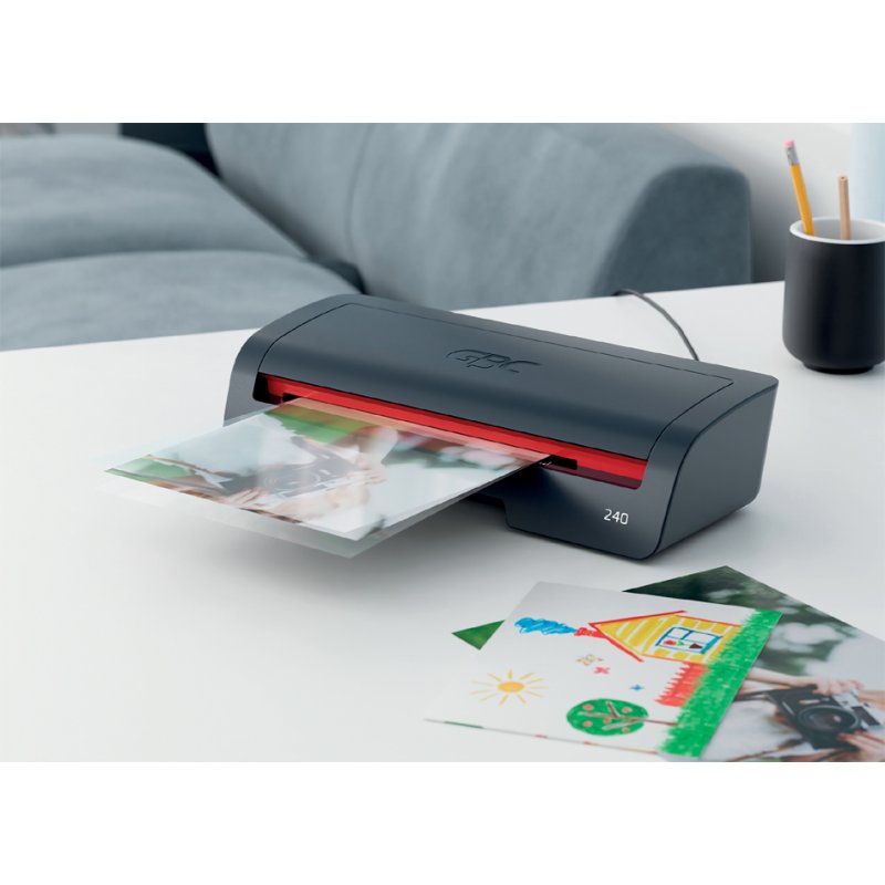 GBC plastifieuse 240, A4, noir/rouge, 250 mic