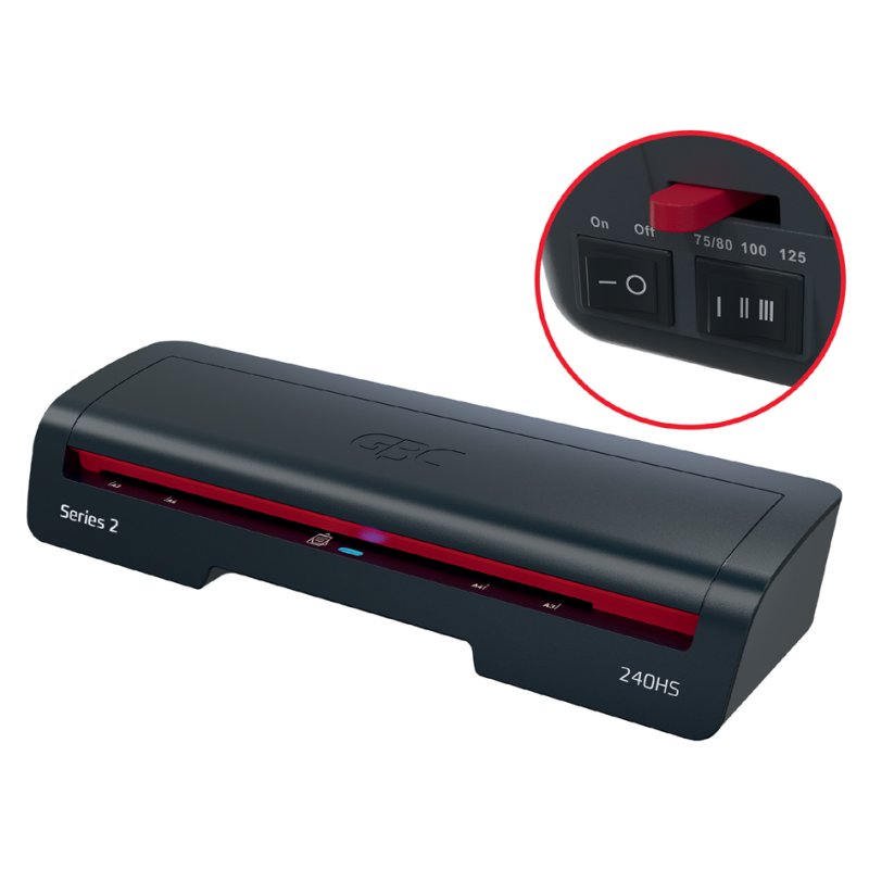 GBC laminatrice 210HS, jusqu'à A3, noir/rouge, HighSpeed
