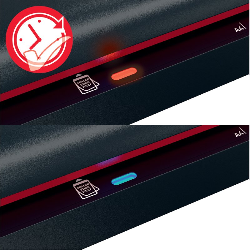 GBC laminatrice 210HS, jusqu'à A3, noir/rouge, HighSpeed