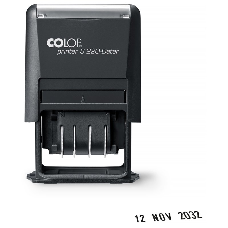 COLOP date stamp Printer S220 G, black, 25 × 4 mm, 12-year band