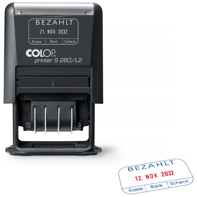 COLOP date stamp Printer S260 G, self-inking, ENTRY text, black