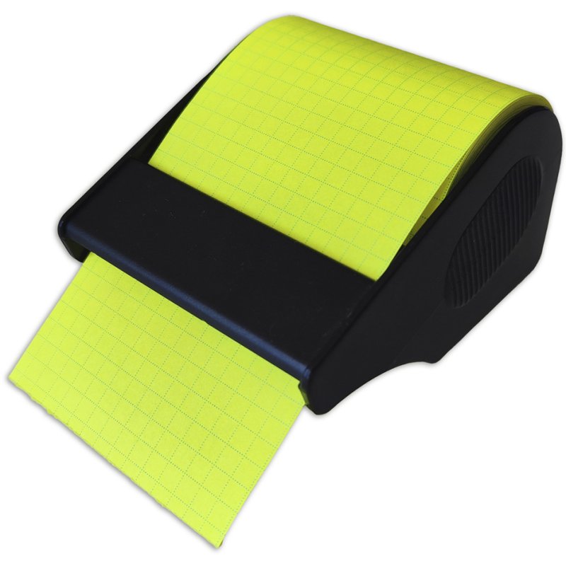 RNK Verlag recharge bloc-notes, quadrillé, jaune pastel, 60 mm × 10 m
