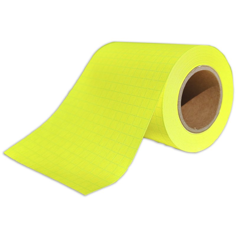 RNK Verlag recharge bloc-notes, quadrillé, jaune pastel, 60 mm × 10 m