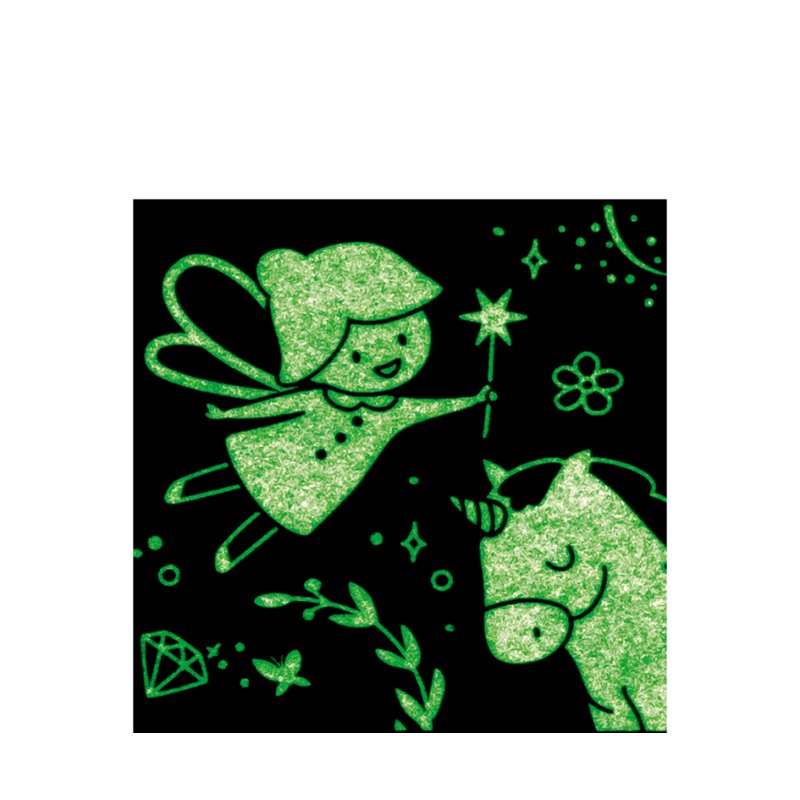 HEYDA decoratietape Glow in the dark, nachtlichtend geel/zwart, 24 stuks
