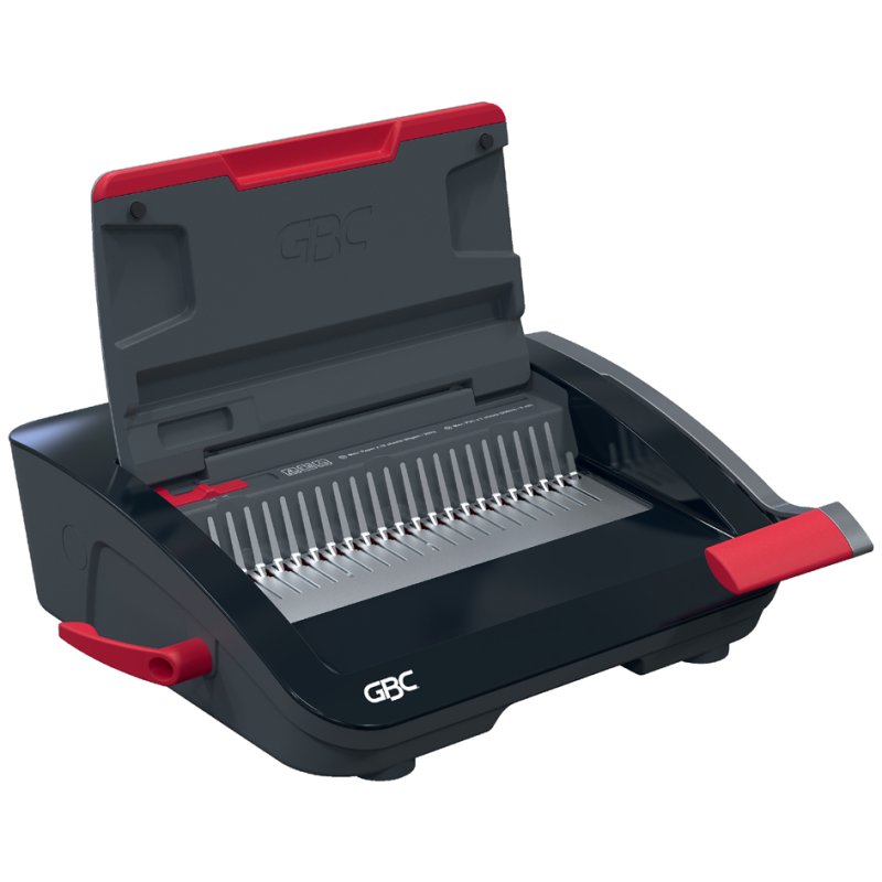 GBC machine de reliure CombBind CB20, noir/rouge/argent, jusqu'à A4, poinçonnage 20 feuilles