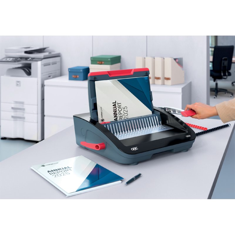 GBC machine de reliure CombBind CB20, noir/rouge/argent, jusqu'à A4, poinçonnage 20 feuilles