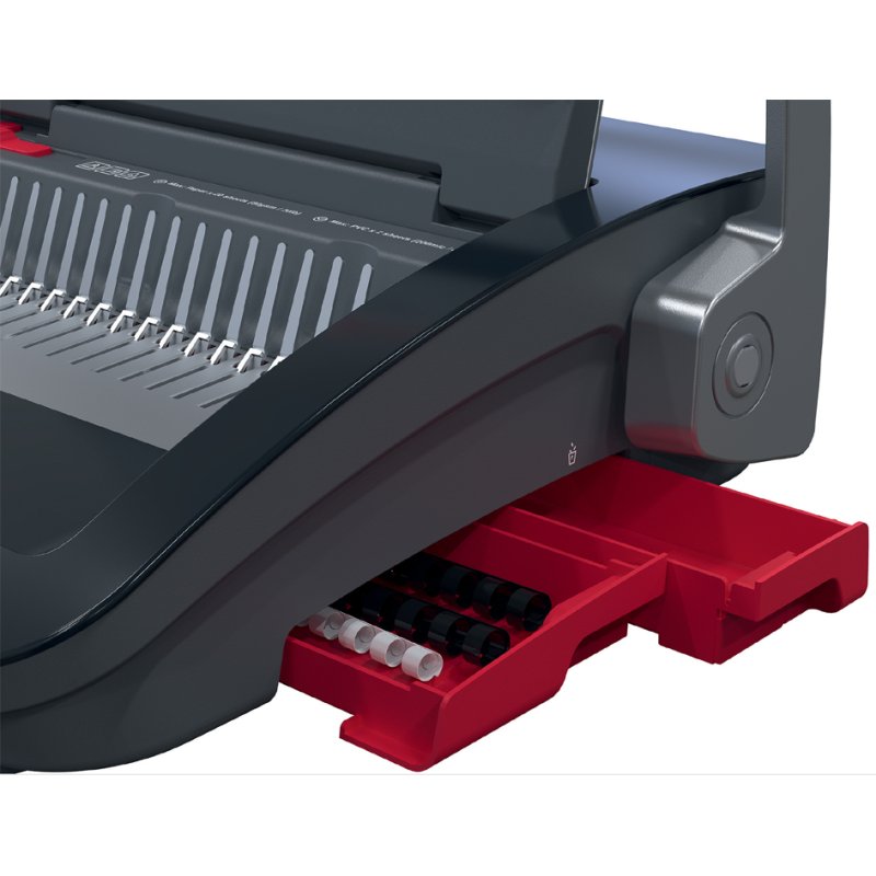 GBC machine de reliure CombBind CB20, noir/rouge/argent, jusqu'à A4, poinçonnage 20 feuilles