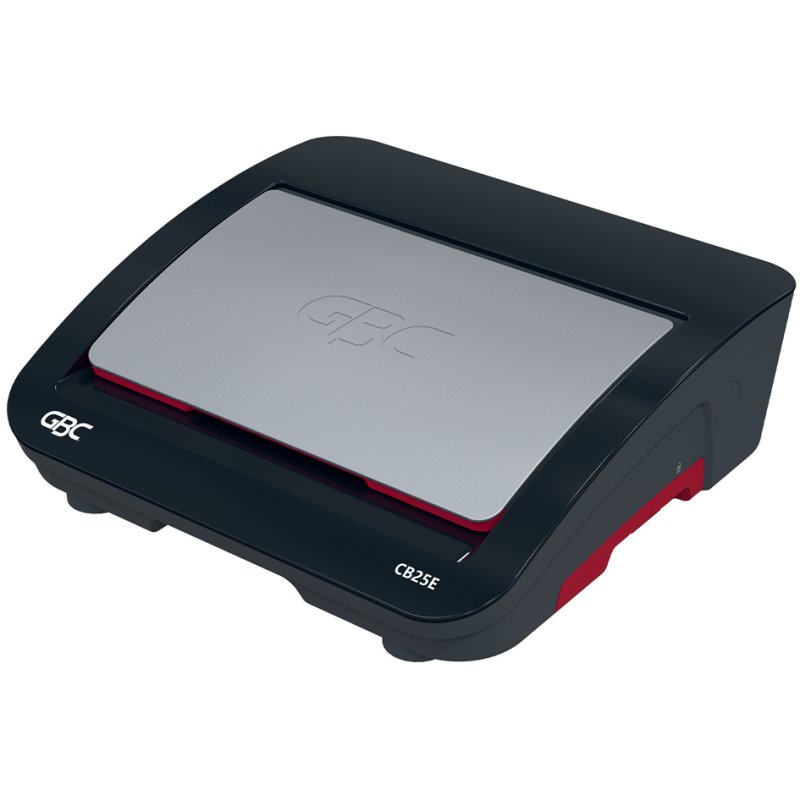 GBC CombBind CB25E reliure électrique, A4, noir/rouge/argent, 25 feuilles