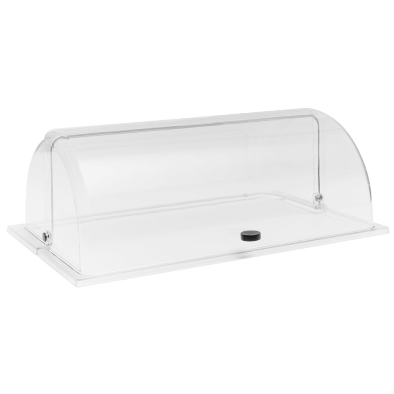 APS Couvercle Rolltop pour bacs GN 1/1, transparent, 530×325×190 mm