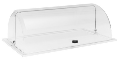 APS roltopafdekking voor GN-bak 1/2, transparant, polycarbonat