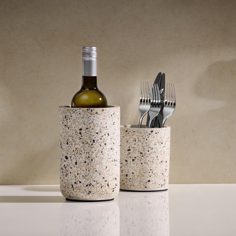 APS cassette à couverts TERRAZZO, béton, beige