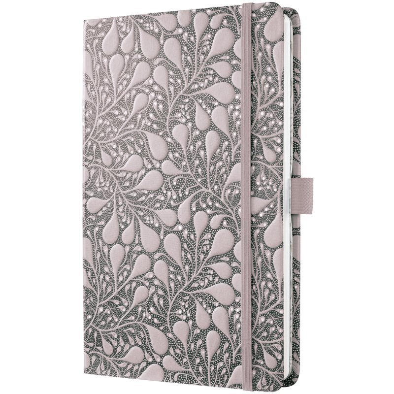 Sigel carnet Jolie Beauty Enchanted Heart, A5, noir/rose, 87 feuilles