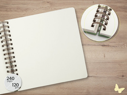 Sigel carnet à spirales Jolie Inspire Square Wild Herbs, A5 carré, blanc, 240 pages