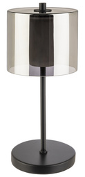 APS Lampe de table LED rechargeable ANTON, noir, dimmable, 280 mm