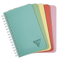Clairefontaine spiraalschrift LINICOLOR, geruit, gesorteerde kleuren, 10 stuks