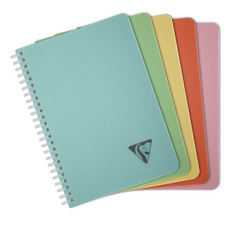 Clairefontaine cahier spiralé LINICOLOR, A5, bleu lagon, 90 feuilles