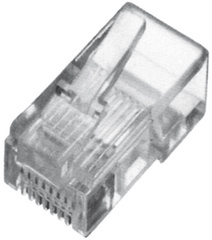 DIGITUS Connecteur RJ45 pour câble rond, Cat. 5e, non blindé, 100 pièces