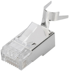 DIGITUS Connecteur RJ45 pour câble rond, Cat. 6A, blindé, 100 pièces