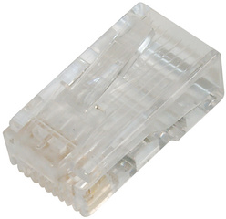 DIGITUS Connecteur RJ45 pour câble rond, Cat. 6, non blindé, 100 pièces