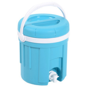 EDA geïsoleerde drankendispenser, 4 liter, turquoise/wit